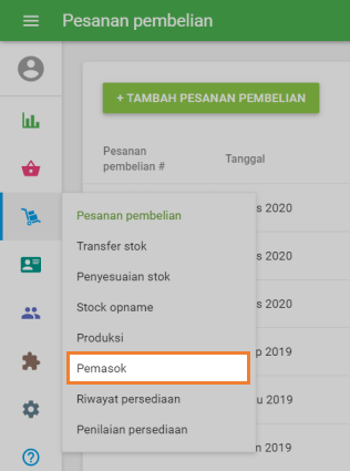 'Pemasok'