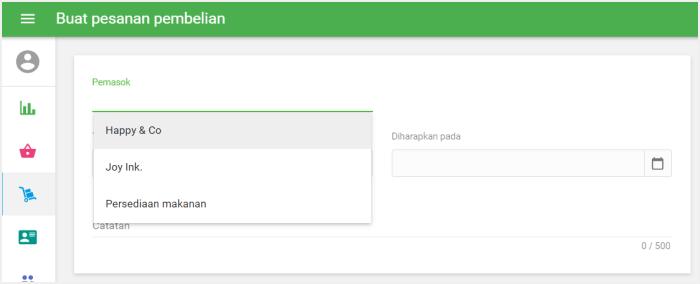 Pilih Pemasok