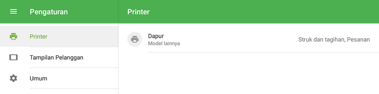 printer pada daftar