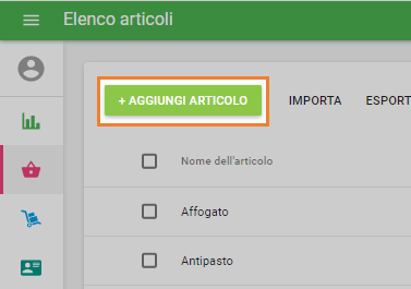Aggiungi articolo