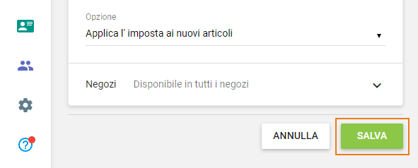 Seleziona 'Salva'