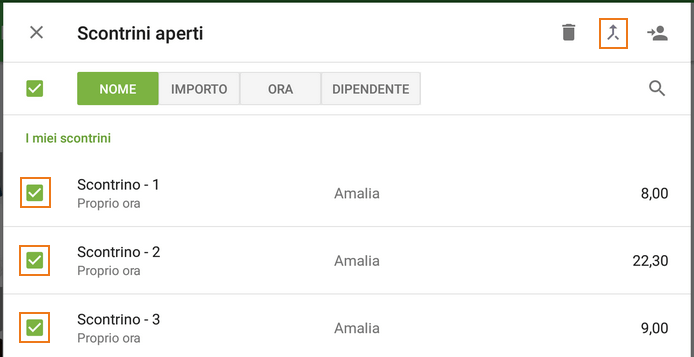 seleziona 'Aggrega'