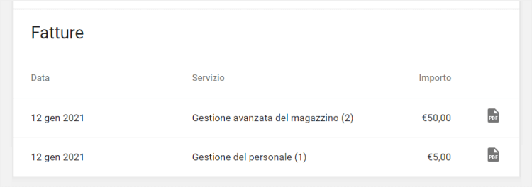 'Fatture'