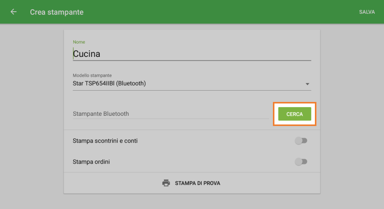 pulsante 'Cerca'