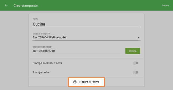 Stampa di prova