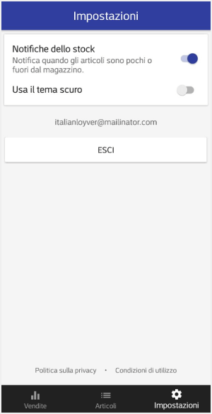 Impostazioni