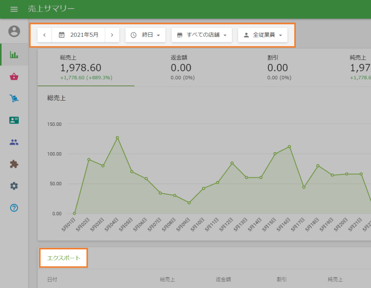 エクスポート