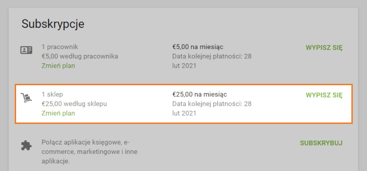 Subskrypcja na Zaawansowane zarządzanie zapasami