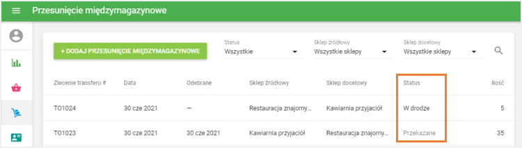 2 różne statusy