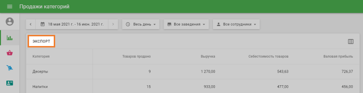 Экспорт
