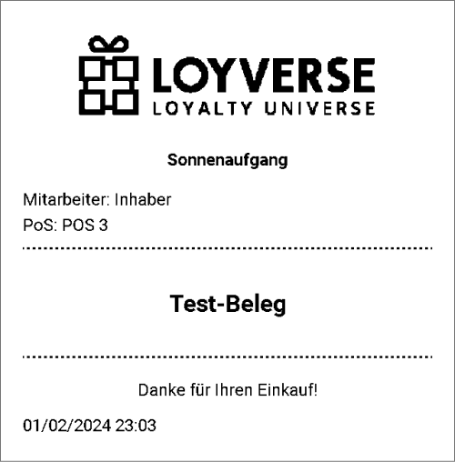 Test-Beleg