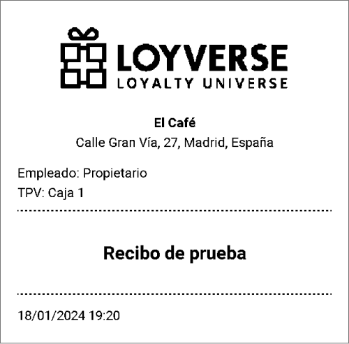 recibo de prueba