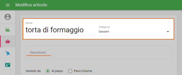 Nome e Categoria
