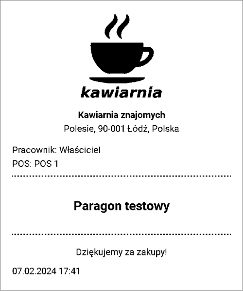 paragon testowy